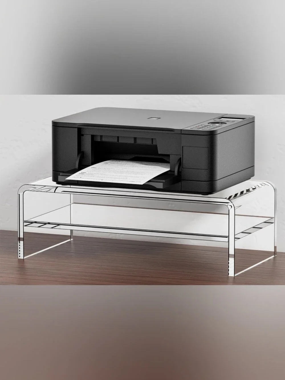 Egchi 2-Tier Clear Acrylic Monitor Stand & Desk Riser (16